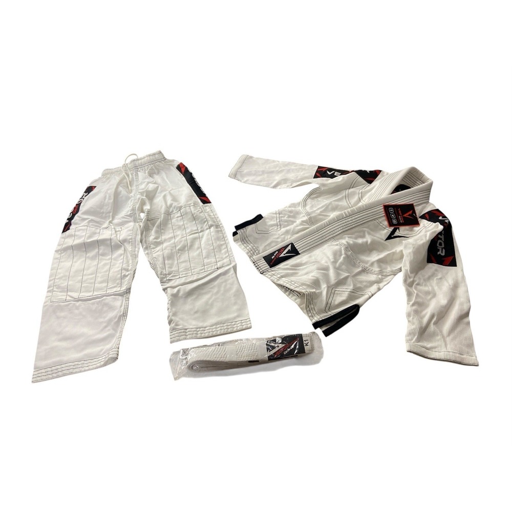 Vector Atilla Kids Brazilian Jiu Jitsu K1 Outfit White